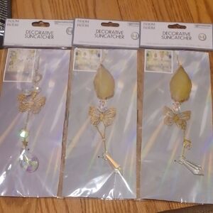 Elegant Gold Butterfly Suncatcher